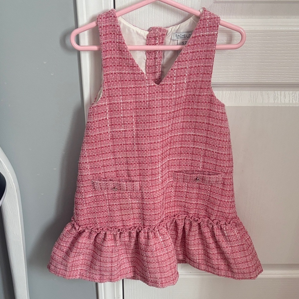 Rachel Zoe Pink and White Tweed Dress